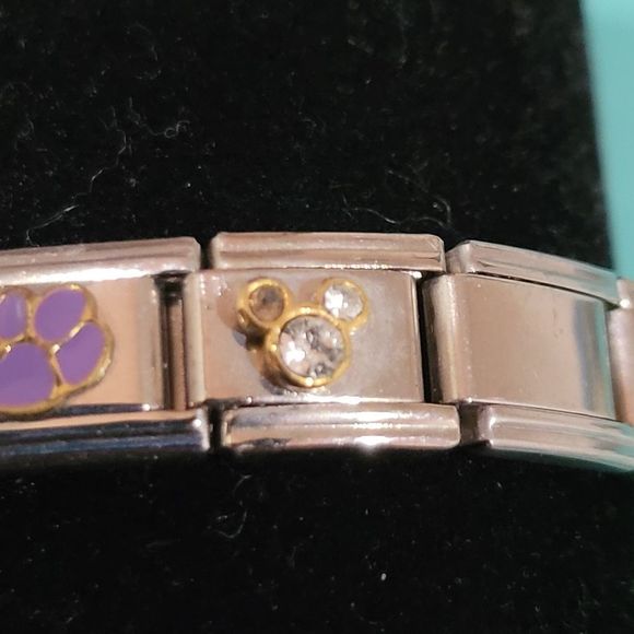 DISNEY-DISNEY-DISNEY Italian Charm Bracelet-DISNEY MARKED Charms - Picture 8 of 9